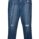 Hudson Jeans Hudson NATALIE Midrise Slim Boyfriend Crop Distressed Jeans Women's 31 NEW Photo 0