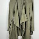 Eliane Rose  Open Front Lightweight Sage Green Jacket Size Large Photo 2