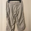 L.L.Bean Womens  Nylon Khaki Lined Hiking Outdoor Capri Pants 3-Pocket Size 6 Photo 1