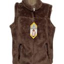 Free Country NWT  alpine butler pile sleeveless brown faux fur vest size m Photo 0