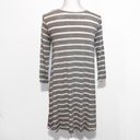 PaperMoon New Heather Gray White Striped Strappy Loose Dress Photo 1