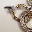 Ettika NWOT  Double Cubic Zirconia Hoops in Gold Photo 3