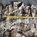 W By Worth  Womens Leopard Button Up Top Size P Photo 5