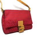 Fendi Rare  Large Red Mama Zucca Baguette Photo 11