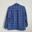 LL Bean Shacket Womens Size XS Fleece Lined Plaid Flannel Shirt Button Down Photo 1