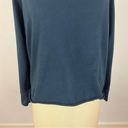 James Perse  Dark Blue Raw Hem Crewneck Sweater Photo 4