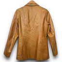Vera Pelle VTG  Camel Brown Leather Jacket Lined Womens 44 (US Small / Medium) Photo 5