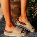 Soda Raffia Woven Espadrille Wedge Photo 3