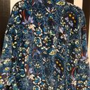 Vera Bradley  Plush Hooded Robe EUC Blue Floral Large /Extra Large Woman’s 14/16 Photo 6