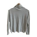 Madewell  Black Stripe Wide Long Sleeve Turtleneck Womens Size M T Shirt Photo 2