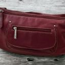 Stone Mountain Red Pebbled‎ Leather Shoulder Purse Photo 8