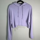 Boohoo Violet Cropped Hoodie Knit   Photo 0