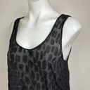 Equipment  $158 Kaylen Black Silk Animal Leopard Print Sleeveless Tank Top Sz XS Photo 9