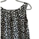 Chris & Carol  Polka Dot Sleeveless Blouse, Black & White, Size Small Photo 4