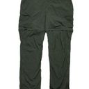 *REI Relaxed Fit Convertible Outdoor Womens Pant Size 14 Dark Green Hiking Trail Photo 0