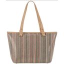 Brahmin EUC  Multicolor Striped Cardenas Medium Asher Tote Handles & Tassel Accen Photo 1