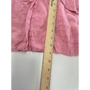 DL1961  Blazer Womens X Small Pink Flamingo Collared Slouchy Linen Jacket Photo 7