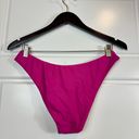 J.Crew  Women’s Curved-Waist Cheeky Bikini Bottom in Radiant Fuchsia Size M NWT Photo 3