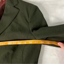 Laundry by Shelli Segal VTG  size 6 Army Green Button Front Blazer Jacket Office Photo 2