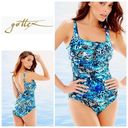 Gottex New.  cheetah and snake print lace up swimsuit. MSRP $228. Size 10 Photo 1