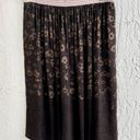 Stella McCartney $850  Floral elastic Knee Length A-Line Skirt Brown Womens Large Photo 0