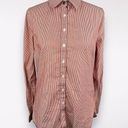 Tommy Hilfiger Long Sleeve Button Down Blouse Striped Cotton Small Photo 0