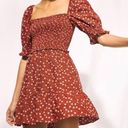 Aritzia  Wilfred Angie Floral Dress Sinopia Rustique Size Medium Photo 0