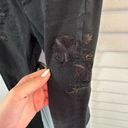 Driftwood  Jackie classic fit faded black floral embroidered jeans size 28 Photo 2