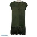 Xhilaration  Olive Green Faux Suede Mini Cap Sleeve Dress Size XS Photo 1