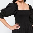 Hill House NWT  | The Nesli Nap Smocked Midi Dress in Black | Size XS Photo 4