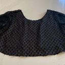 Wildfox  medium black crop top open back Photo 0