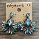 Krass&co Stephan &  blue rhinestone earrings Photo 0