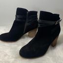 Nordstrom  BP Suede Ankle Bootie Heel Black Size 7 1/2 Photo 2