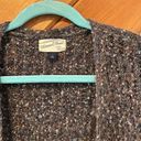 Universal Threads Universal thread wool blend chunky knit gray multi colored long cardigan Photo 3