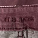 Maurice's  Skinny Jeans Burgundy Size Large Photo 4