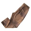 Chico's NWT  Faux Suede Wide Crop in Worn Luggage Brown Stretch Pants 0 / 4 Photo 4