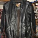 Harley Davidson HD Flame Leather Jacket Sm Photo 0