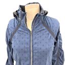 Lululemon  Gather And Sprint Jacket Ghost Dot Deep Navy Black / Black Size 4 Photo 2