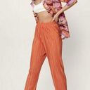 Nasty Gal Plisse Pants Orange Photo 0