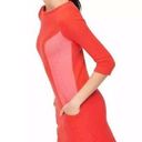 Boden USA BODEN Miranda Orange and Pink Ribbed Shift Dress Women's Size 16 Photo 0