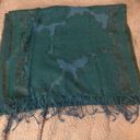 Pashmina Alessi Blue And Gold Metallic  Scarf Photo 2