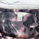 Est. 1946  Women Tunic Blouse Sz 18/20W Tie Dye Gray Pink Stretch Asymmetrical Hem Photo 3