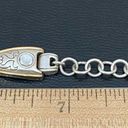 Brighton Retired Vintage  2-tone Gold & Silver Rhinestone Ornate Link Bracelet Photo 10