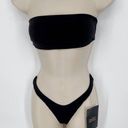 Naked Wardrobe  Swim Black Bandeau Bikini Swimsuit NEW Sz XS Style NW-W0739 Photo 0