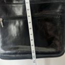 Vera Pelle Italian Leather Crossbody Messenger Bag Black Classic Vintage Photo 9