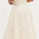 ASTR NWT  The Label Baldwin Pointelle Puff Sleeve Midi Dress Cream Women's XS Photo 1