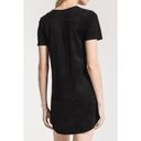 Z Supply The Suede Cut-Out Dress Black V-Neck Strappy Felt Cutout Edgy Mini XS Photo 1