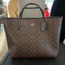 Coach City Tote In Signature Canvas Photo 0