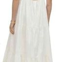 Reformation  East White Organic Cotton Tiered Maxi Dress Large Photo 1