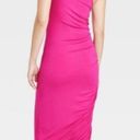 Target Pink Asymmetrical One Shoulder Dress from Photo 1